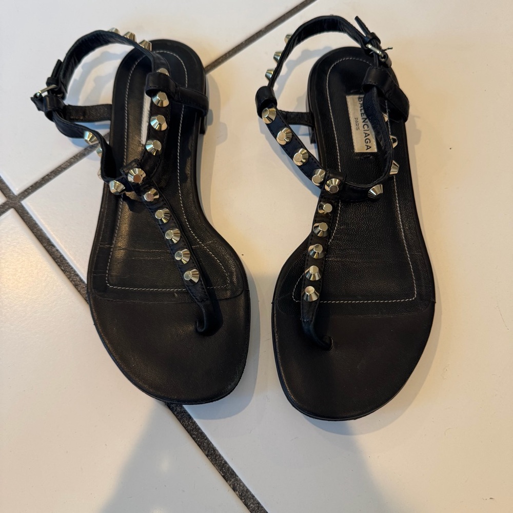 Balenciaga | Black Arena Sandals, 36 - Picture 5 of 8